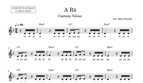 A Rã - Partitura Facilitada