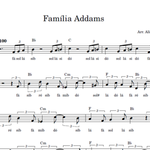 Família Addams - Partitura Facilitada