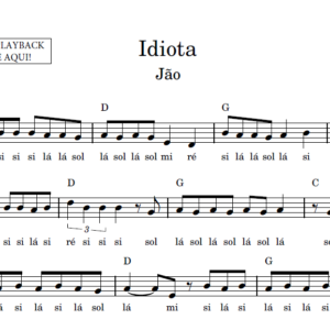Idiota - Partitura Facilitada