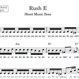 Rush E - Partitura Facilitada