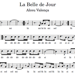 La Belle de Jour - Partitura Facilitada