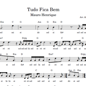 Tudo Fica Bem - Partitura Facilitada