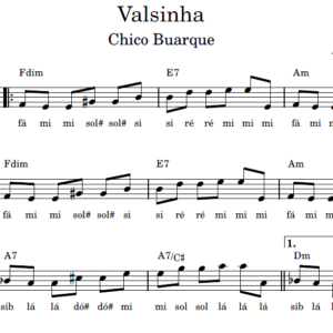Valsinha - Partitura Facilitada