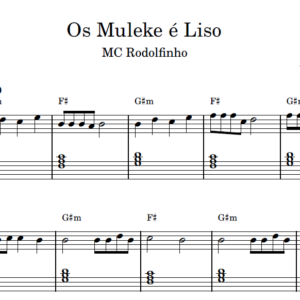 Os Muleke é Liso - Partitura para Piano