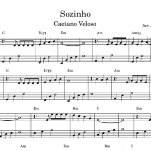Sozinho - Partitura para Piano