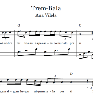 Trem-Bala - Partitura para Piano