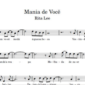 Mania de Você - Partitura para Clarinete, Sax Tenor e Trompete (sib)