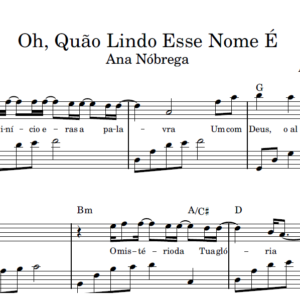 Oh Quão Lindo Esse Nome É - Partitura para Piano