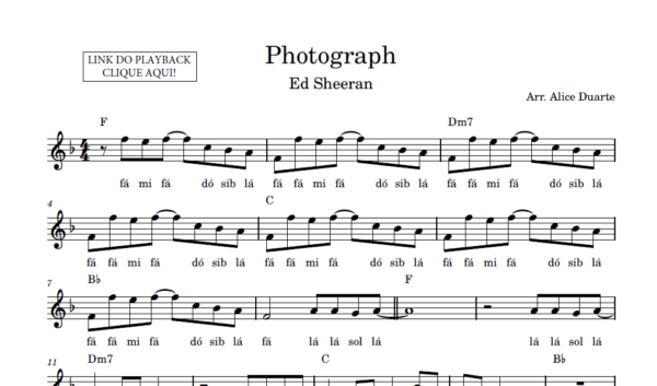 Photograph - Partitura Facilitada - PDF