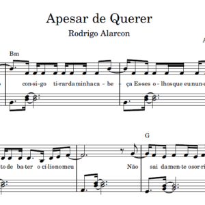 Apesar de Querer - Partitura para Piano