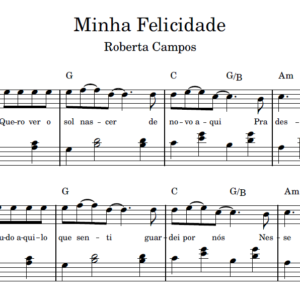 Minha Felicidade - Partitura para Piano