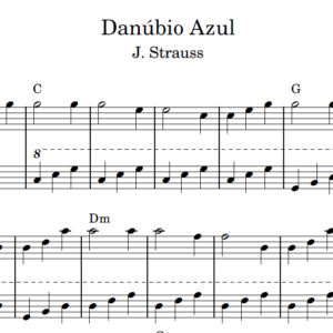 Danúbio Azul - Partitura para Piano