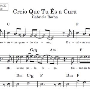 Creio Que Tu És a Cura - Partitura Facilitada