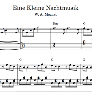 Eine Kleine Nachtmusik - Partitura para Piano