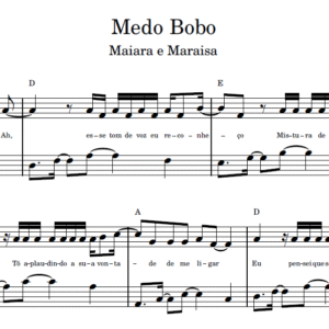 Medo Bobo - Partitura para Piano