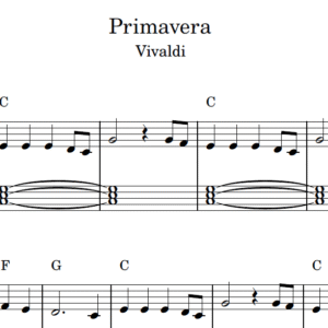 Primavera - Partitura para Piano