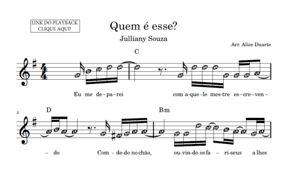 Quem É Esse? - Partitura Facilitada