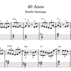 40 Anos - Partitura para Piano