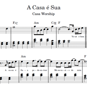 A Casa é Sua - Partitura para Piano