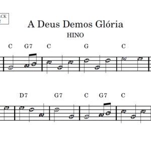 A Deus Demos Glória - Partitura Facilitada