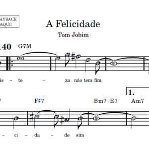 A Felicidade - Partitura Facilitada