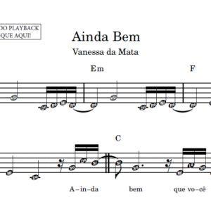 Ainda Bem - Partitura Facilitada