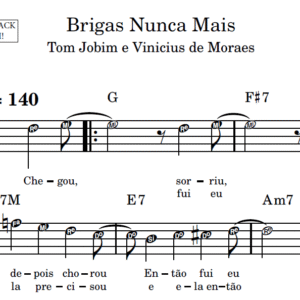 Brigas Nunca Mais - Partitura Facilitada