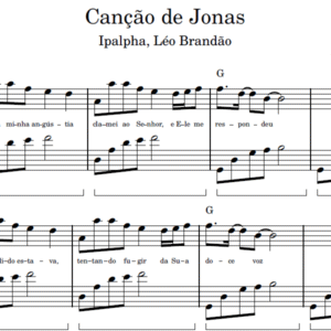 Canção de Jonas - Partitura para Piano