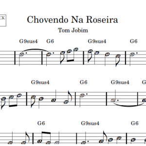 Chovendo na Roseira - Partitura Facilitada