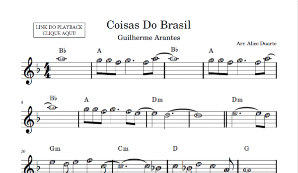 Coisas Do Brasil - Partitura Facilitada
