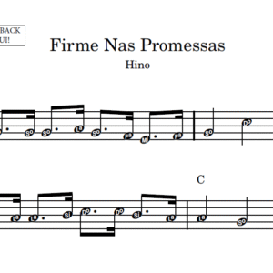 Firme Nas Promessas - Partitura Facilitada