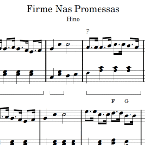Firme Nas Promessas - Partitura para Piano