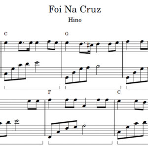 Foi Na Cruz - Partitura para Piano