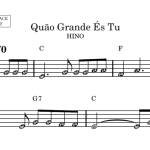 Quão Grande És Tu - Partitura Facilitada