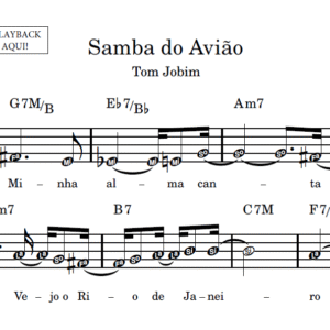Samba do Avião - Partitura Facilitada
