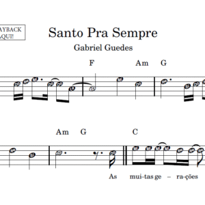 Santo Pra Sempre - Partitura Facilitada
