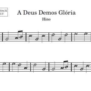 A Deus Demos Glória - Partitura para Instrumentos em Sib