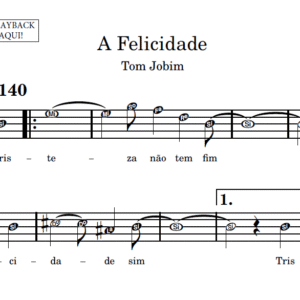 A Felicidade - Partitura para Instrumentos em Sib