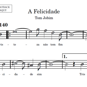A Felicidade - Partitura para Sax Alto