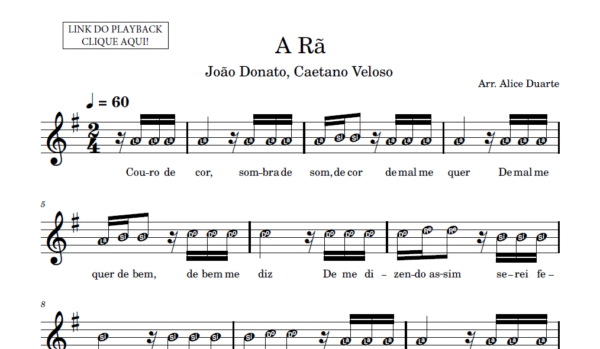 A Rã - Partitura para Instrumentos em Sib