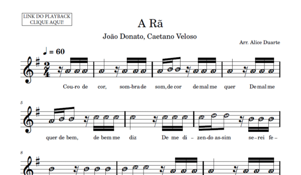 A Rã - Partitura para Sax Alto