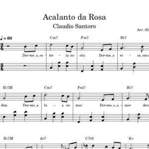 Acalanto da Rosa - Partitura para Piano