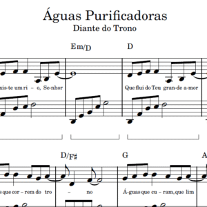 Águas Purificadoras - Partitura para Piano