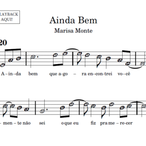 Ainda Bem -Partitura para Instrumentos em Sib