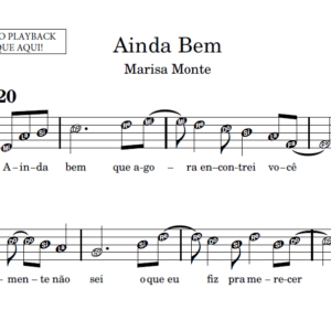 Ainda Bem - Partitura para Sax Alto