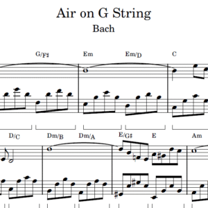 Ária da 4ª Corda - Partitura para Piano