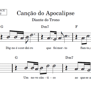 Canção do Apocalipse -Partitura Facilitada