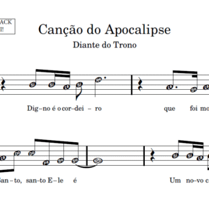 Canção do Apocalipse - Partitura para Sax Alto