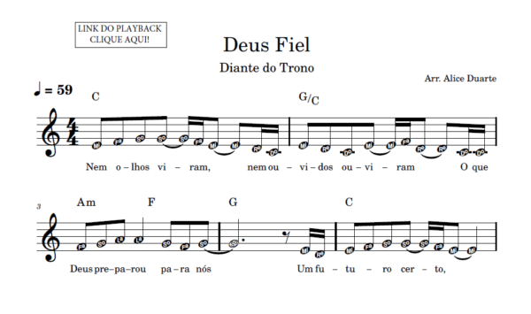 Deus Fiel - Partitura Facilitada