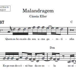 Malandragem - Partitura Facilitada